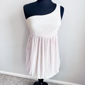 Forever 21 | Champagne One Shoulder Bubble Dress